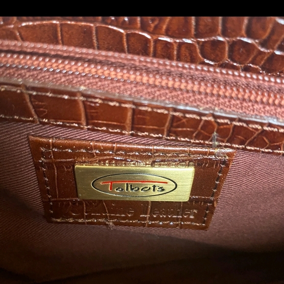 Talbots Brown Crossbody Bag with Gold Hardware - Picture 7 of 15